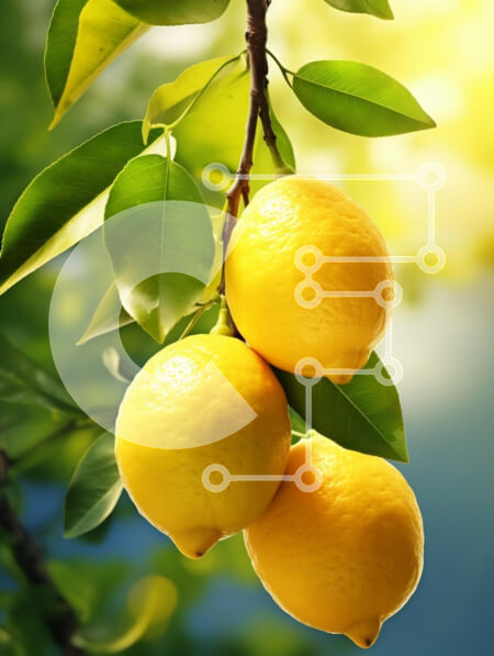 Intra Συλλεκτικό Ξύλινο Παζλ Plywood  4mm - Λεμόνια σε ένα δέντρο Σε Ξύλινο Κουτί - Διαστάσεις: 10x10 cm – 25 κομμάτια