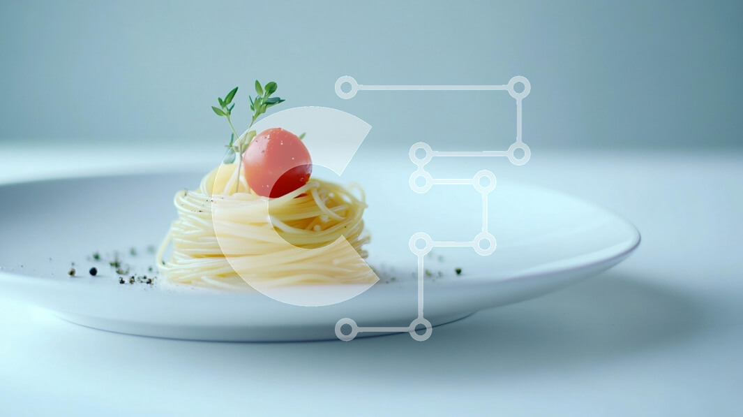 Σετ των 2 Intra Συλλεκτικό Ξύλινο Παζλ Plywood  4mm - Κομψό πιάτο σπαγγέτι με ντομάτα και θυμάρι Σε Ξύλινο Κουτί - Διαστάσεις: 10x10 cm – 25 κομμάτια