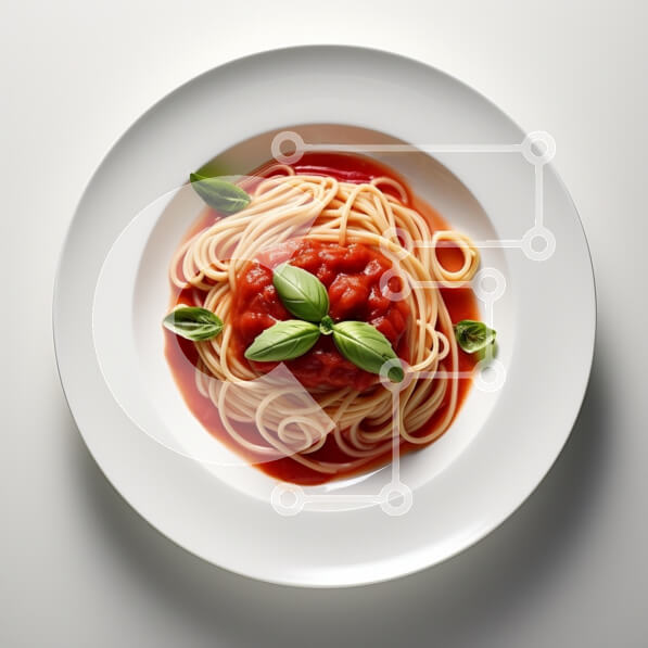 Σετ των 2 Intra Συλλεκτικό Ξύλινο Παζλ Plywood  4mm - Σπαγγέτι με σάλτσα ντομάτας και βασιλικό Σε Ξύλινο Κουτί - Διαστάσεις: 10x10 cm – 25 κομμάτια