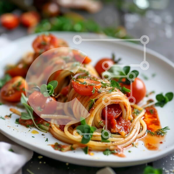 Σετ των 2 Intra Συλλεκτικό Ξύλινο Παζλ Plywood  4mm - Σπαγγέτι με σάλτσα ντομάτας και φρέσκα μυρωδικά Σε Ξύλινο Κουτί - Διαστάσεις: 10x10 cm – 25 κομμάτια