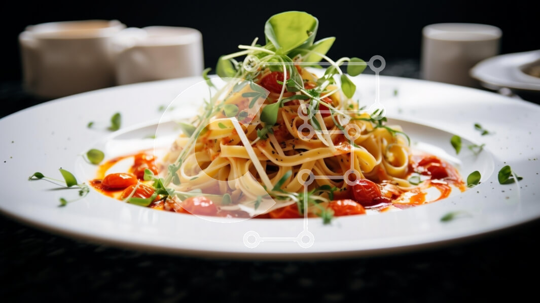 Σετ των 2 Intra Συλλεκτικό Ξύλινο Παζλ Plywood  4mm - Νόστιμο πιάτο ζυμαρικών με σάλτσα ντομάτας Σε Ξύλινο Κουτί - Διαστάσεις: 10x10 cm – 25 κομμάτια