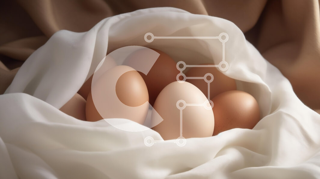 Σετ των 2 Intra Συλλεκτικό Ξύλινο Παζλ Plywood  4mm - Φωλιασμένα αυγά σε ύφασμα Σε Ξύλινο Κουτί - Διαστάσεις: 10x10 cm – 25 κομμάτια