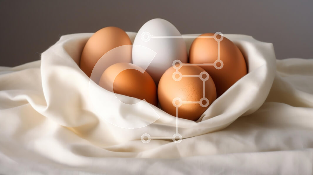 Σετ των 2 Intra Συλλεκτικό Ξύλινο Παζλ Plywood  4mm - Φωλιά αυγών σε λευκό ύφασμα Σε Ξύλινο Κουτί - Διαστάσεις: 10x10 cm – 25 κομμάτια