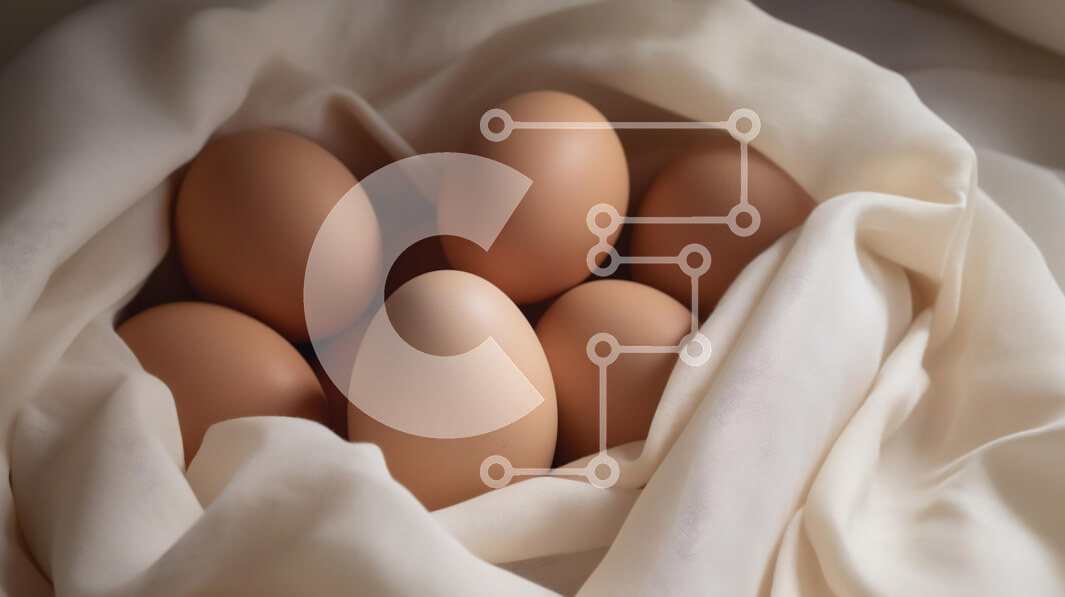 Σετ των 2 Intra Συλλεκτικό Ξύλινο Παζλ Plywood  4mm - Καφέ αυγά σε μαλακό ύφασμα Σε Ξύλινο Κουτί - Διαστάσεις: 10x10 cm – 25 κομμάτια