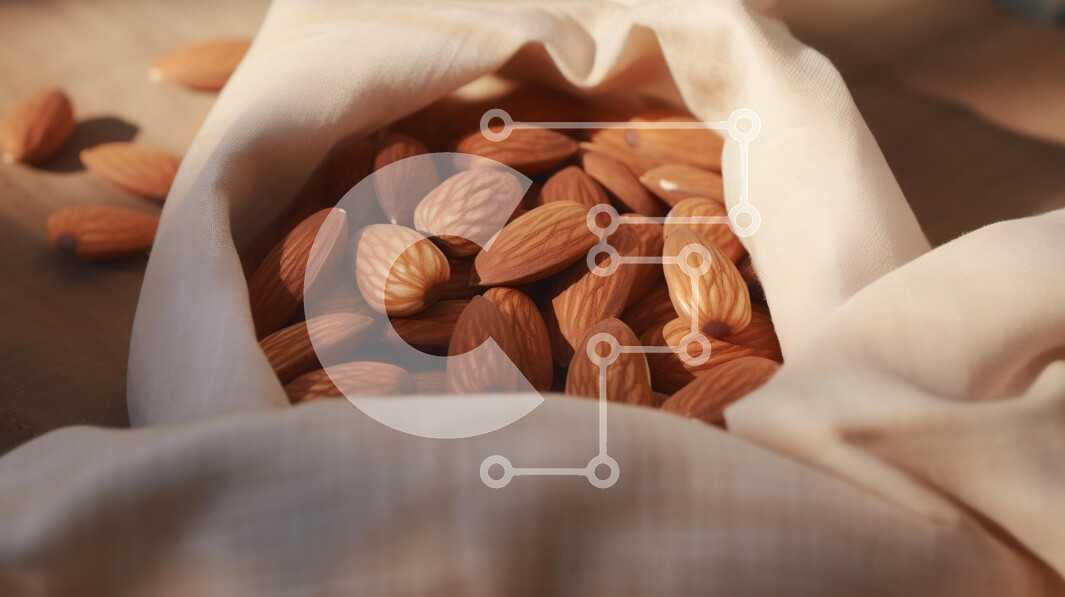 Σετ των 2 Intra Συλλεκτικό Ξύλινο Παζλ Plywood  4mm - Αμύγδαλα σε υφασμάτινη τσάντα Σε Ξύλινο Κουτί - Διαστάσεις: 10x10 cm – 25 κομμάτια