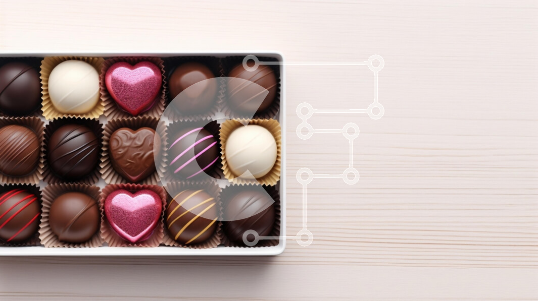 Σετ των 2 Intra Συλλεκτικό Ξύλινο Παζλ Plywood  4mm - Ποικιλία σοκολάτας σε κουτί Σε Ξύλινο Κουτί - Διαστάσεις: 10x10 cm – 25 κομμάτια