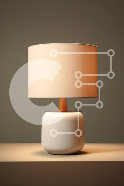 Intra Συλλεκτικό Ξύλινο Παζλ Plywood  4mm - Μοντέρνο φωτιστικό σε μινιμαλιστική επιφάνεια Σε Ξύλινο Κουτί - Διαστάσεις Puzzle: 10x10 cm – 25 κομμάτια