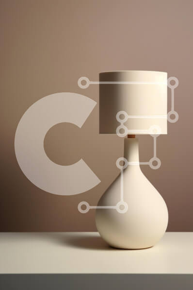 Intra Συλλεκτικό Ξύλινο Παζλ Plywood  4mm - Μινιμαλιστικό φωτιστικό σε λευκή επιφάνεια Σε Ξύλινο Κουτί - Διαστάσεις Puzzle: 10x10 cm – 25 κομμάτια