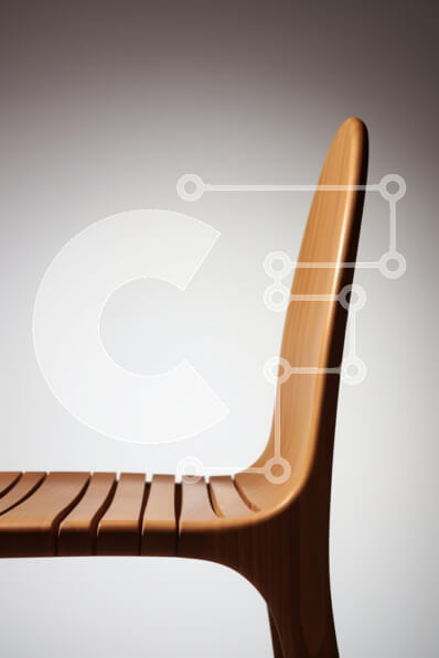 Intra Συλλεκτικό Ξύλινο Παζλ Plywood  4mm - Μινιμαλιστική Ξύλινη Καρέκλα σε Προφίλ Σε Ξύλινο Κουτί - Διαστάσεις Puzzle: 10x10 cm – 25 κομμάτια