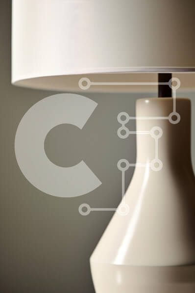 Intra Συλλεκτικό Ξύλινο Παζλ Plywood  4mm - Μοντέρνο λευκό φωτιστικό σε μινιμαλιστικό σκηνικό Σε Ξύλινο Κουτί - Διαστάσεις Puzzle: 10x10 cm – 25 κομμάτια