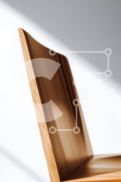 Intra Συλλεκτικό Ξύλινο Παζλ Plywood  4mm - Μοντέρνα Ξύλινη Καρέκλα Σε Ξύλινο Κουτί - Διαστάσεις Puzzle: 10x10 cm – 25 κομμάτια