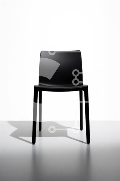 Intra Συλλεκτικό Ξύλινο Παζλ Plywood  4mm - Μινιμαλιστική μαύρη καρέκλα Σε Ξύλινο Κουτί - Διαστάσεις Puzzle: 10x10 cm – 25 κομμάτια