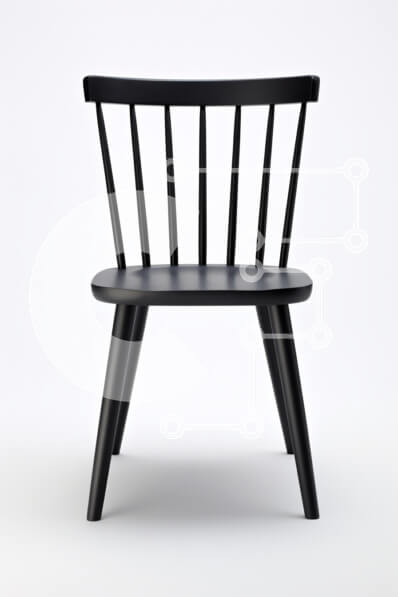 Intra Συλλεκτικό Ξύλινο Παζλ Plywood  4mm - Μοντέρνα μαύρη καρέκλα με μινιμαλιστικό σχέδιο Σε Ξύλινο Κουτί - Διαστάσεις Puzzle: 10x10 cm – 25 κομμάτια