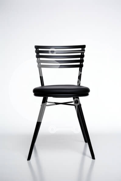 Intra Συλλεκτικό Ξύλινο Παζλ Plywood  4mm - Μοντέρνα μαύρη καρέκλα με ράχη πλάτη Σε Ξύλινο Κουτί - Διαστάσεις Puzzle: 10x10 cm – 25 κομμάτια