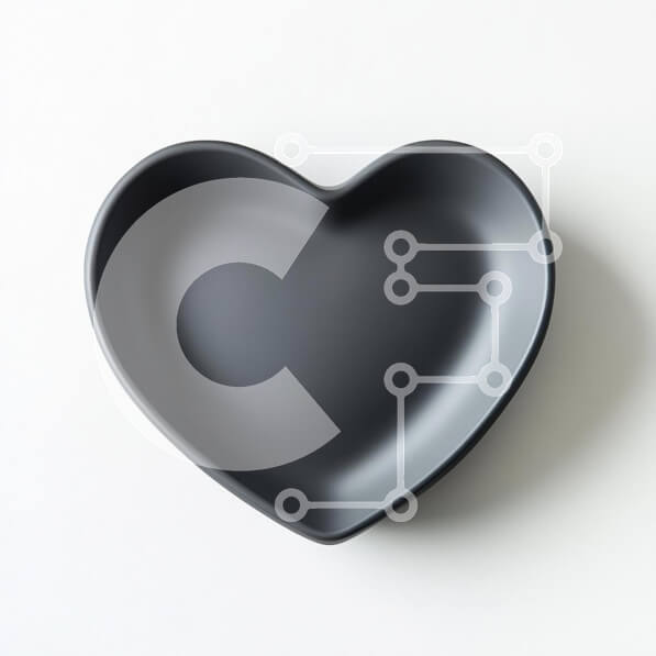 Intra Συλλεκτικό Ξύλινο Παζλ Plywood  4mm - Μαύρο μπολ σε σχήμα καρδιάς Σε Ξύλινο Κουτί - Διαστάσεις: 10x10 cm – 25 κομμάτια