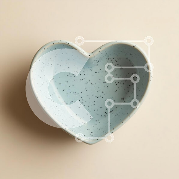 Intra Συλλεκτικό Ξύλινο Παζλ Plywood  4mm - Κεραμικό μπολ σε σχήμα καρδιάς Σε Ξύλινο Κουτί - Διαστάσεις: 10x10 cm – 25 κομμάτια