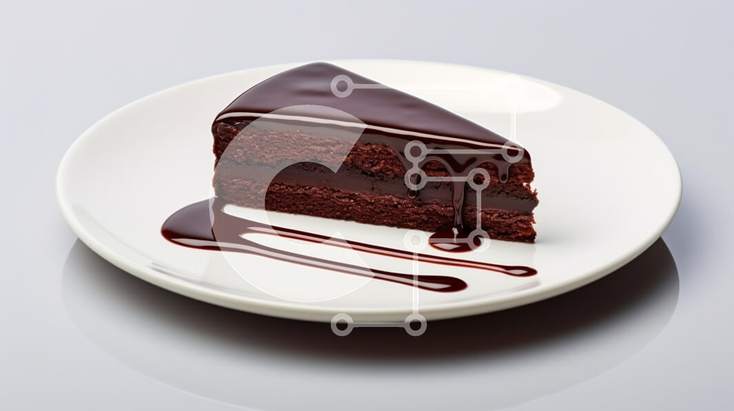 Σετ των 2 Intra Συλλεκτικό Ξύλινο Παζλ Plywood  4mm - Φέτα κέικ σοκολάτας με γκανάζ Σε Ξύλινο Κουτί - Διαστάσεις: 10x10 cm – 25 κομμάτια