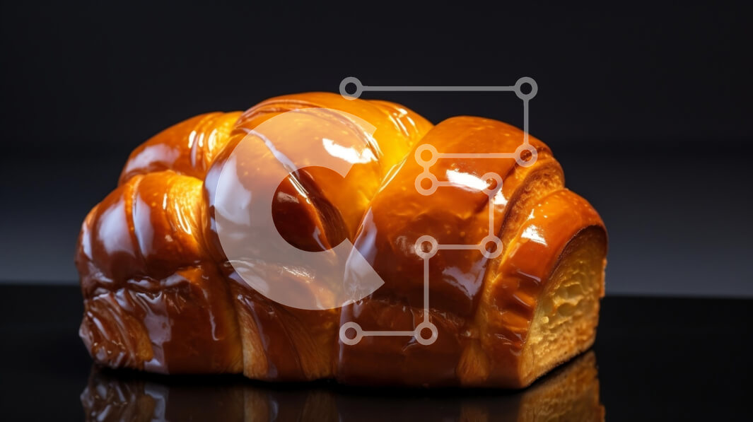 Σετ των 2 Intra Συλλεκτικό Ξύλινο Παζλ Plywood  4mm - Γλασέ ψωμί Σε Ξύλινο Κουτί - Διαστάσεις: 10x10 cm – 25 κομμάτια