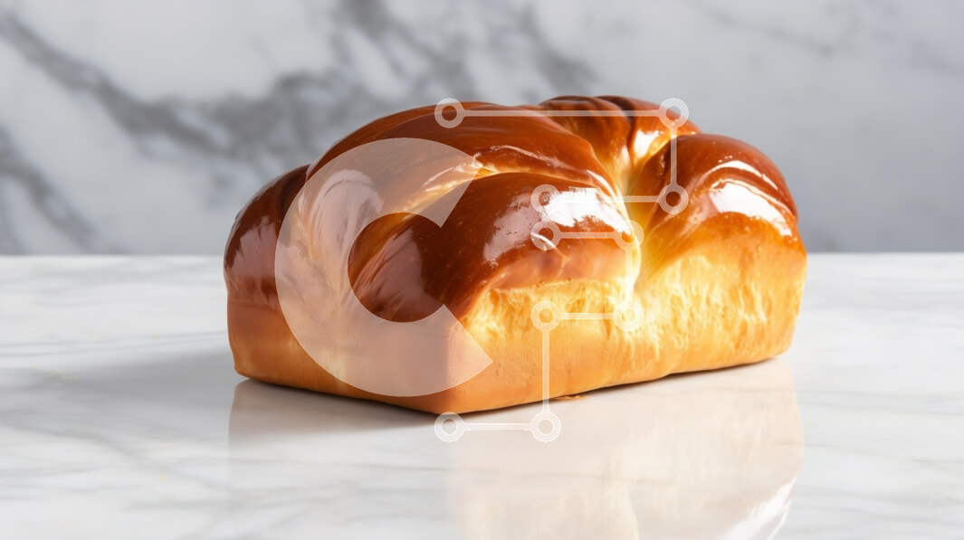 Σετ των 2 Intra Συλλεκτικό Ξύλινο Παζλ Plywood  4mm - Φρεσκοψημένο καρβέλι ψωμιού Σε Ξύλινο Κουτί - Διαστάσεις: 10x10 cm – 25 κομμάτια