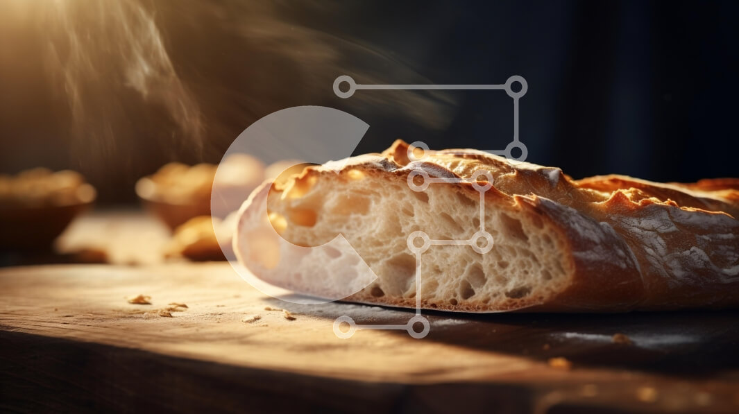 Σετ των 2 Intra Συλλεκτικό Ξύλινο Παζλ Plywood  4mm - Φρεσκοψημένη Μπαγκέτα Σε Ξύλινο Κουτί - Διαστάσεις: 10x10 cm – 25 κομμάτια