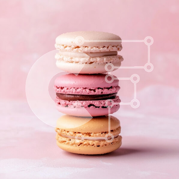 Σετ των 2 Intra Συλλεκτικό Ξύλινο Παζλ Plywood  4mm - Πολύχρωμο μακαρόν στοίβα Σε Ξύλινο Κουτί - Διαστάσεις: 10x10 cm – 25 κομμάτια