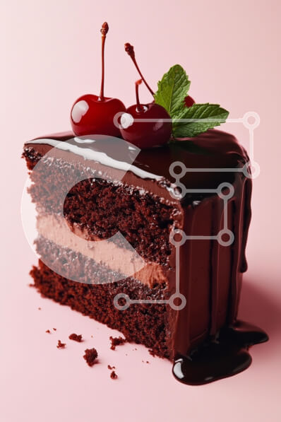 Σετ των 2 Intra Συλλεκτικό Ξύλινο Παζλ Plywood  4mm - Νόστιμη φέτα κέικ σοκολάτας Σε Ξύλινο Κουτί - Διαστάσεις: 10x10 cm – 25 κομμάτια