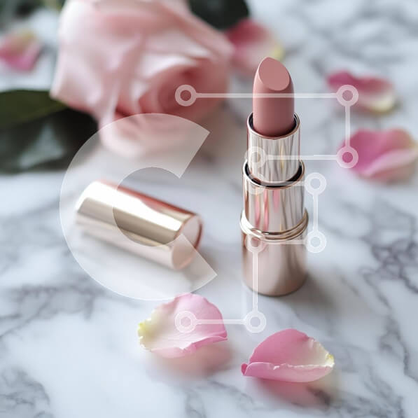 Σετ των 2 Intra Συλλεκτικό Ξύλινο Παζλ Plywood  4mm - Κομψό κραγιόν με ροδοπέταλα Σε Ξύλινο Κουτί - Διαστάσεις: 10x10 cm – 25 κομμάτια