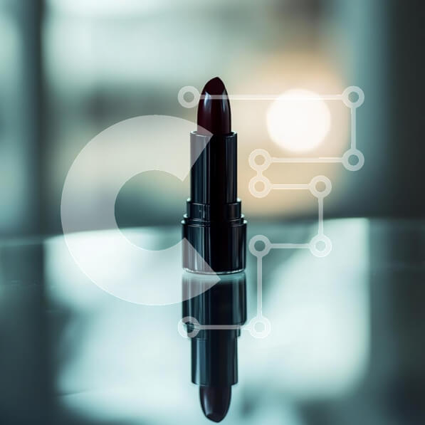 Σετ των 2 Intra Συλλεκτικό Ξύλινο Παζλ Plywood  4mm - Μπορντό κραγιόν σε ανακλαστική επιφάνεια Σε Ξύλινο Κουτί - Διαστάσεις: 10x10 cm – 25 κομμάτια