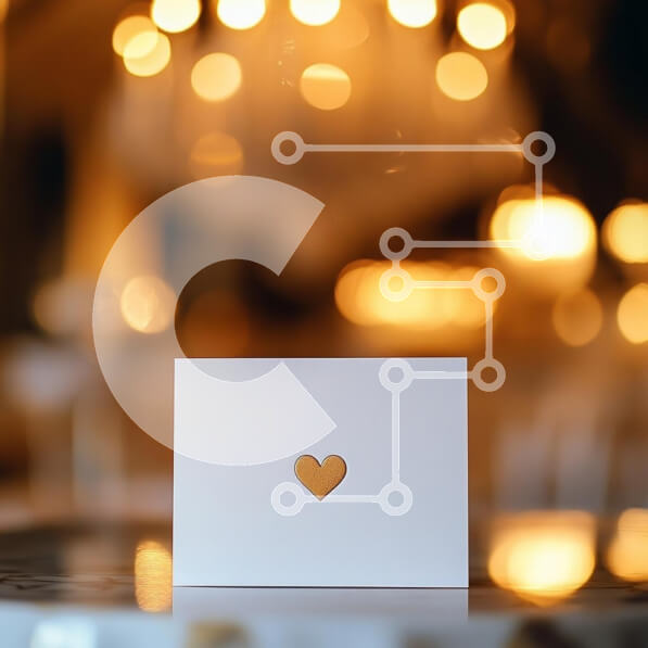 Intra Συλλεκτικό Ξύλινο Παζλ Plywood  4mm - Ευχετήρια κάρτα με αποκοπή καρδιάς ενάντια στα θολά φώτα Σε Ξύλινο Κουτί - Διαστάσεις: 10x10 cm – 25 κομμάτια