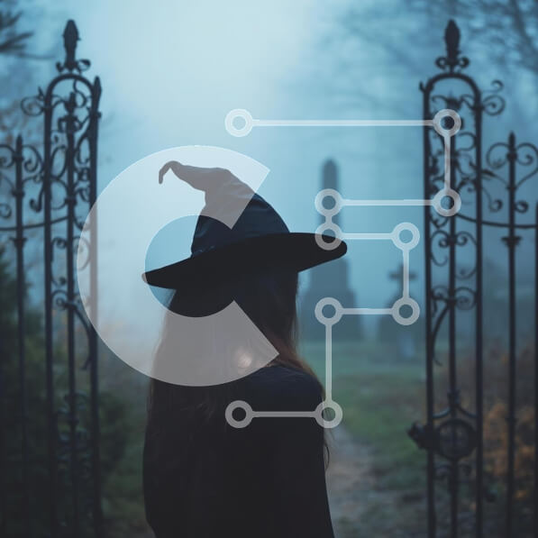 Intra Συλλεκτικό Ξύλινο Παζλ Plywood  4mm - Μυστική φιγούρα στο ομιχλώδες νεκροταφείο Σε Ξύλινο Κουτί - Διαστάσεις: 10x10 cm – 25 κομμάτια