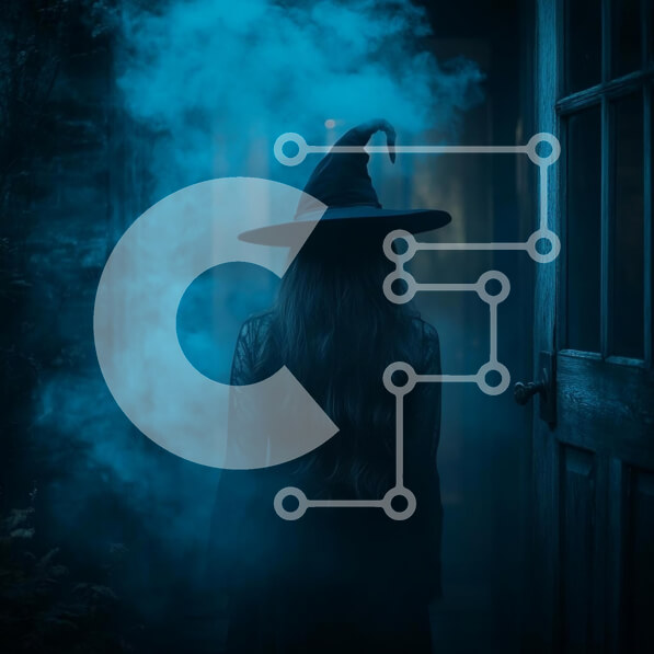 Intra Συλλεκτικό Ξύλινο Παζλ Plywood  4mm - Μυστηριώδης μάγισσα στην ομίχλη Σε Ξύλινο Κουτί - Διαστάσεις Puzzle: 10x10 cm – 25 κομμάτια