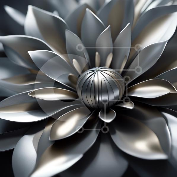 Intra Συλλεκτικό Ξύλινο Παζλ Plywood  4mm - Όμορφη κινηματογράφηση σε πρώτο πλάνο ενός λευκού λουλουδιού με μεταλλική λάμψη Σε Ξύλινο Κουτί - Διαστάσεις: 10x10 cm – 25 κομμάτια