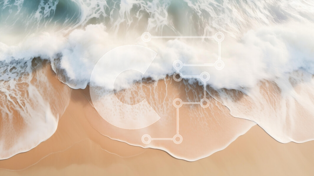 Intra Συλλεκτικό Ξύλινο Παζλ Plywood  4mm - Κύματα του ωκεανού που περιτυλίγονται στην αμμώδη παραλία Σε Ξύλινο Κουτί - Διαστάσεις: 10x10 cm – 25 κομμάτια