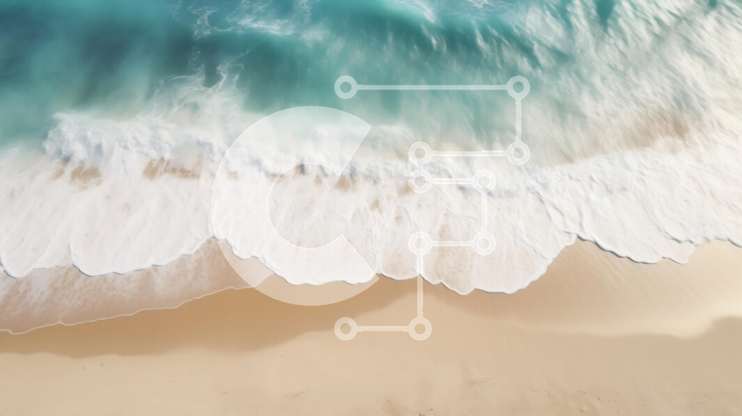 Intra Συλλεκτικό Ξύλινο Παζλ Plywood  4mm - Αεροφωτογραφία μιας ήρεμης παραλίας με γαλαζοπράσινα νερά Σε Ξύλινο Κουτί - Διαστάσεις: 10x10 cm – 25 κομμάτια