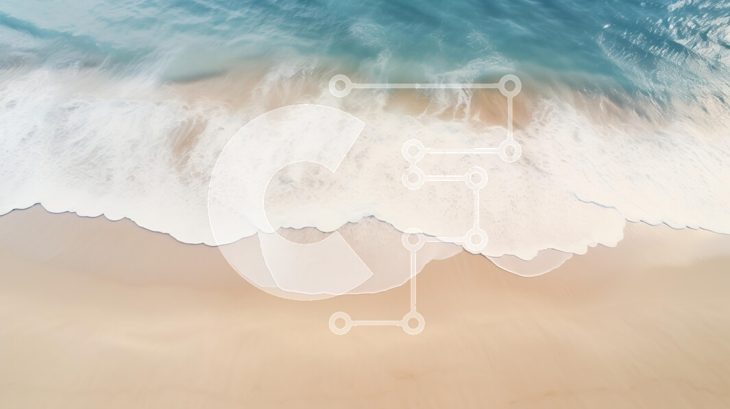 Intra Συλλεκτικό Ξύλινο Παζλ Plywood  4mm - Γαλήνια παραλία με απαλά κύματα Σε Ξύλινο Κουτί - Διαστάσεις: 10x10 cm – 25 κομμάτια