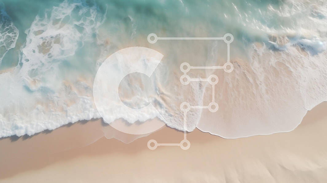 Intra Συλλεκτικό Ξύλινο Παζλ Plywood  4mm - Εναέρια άποψη των τιρκουάζ κύματα του ωκεανού που συναντούν την αμμώδη παραλία Σε Ξύλινο Κουτί - Διαστάσεις Puzzle: 10x10 cm – 25 κομμάτια