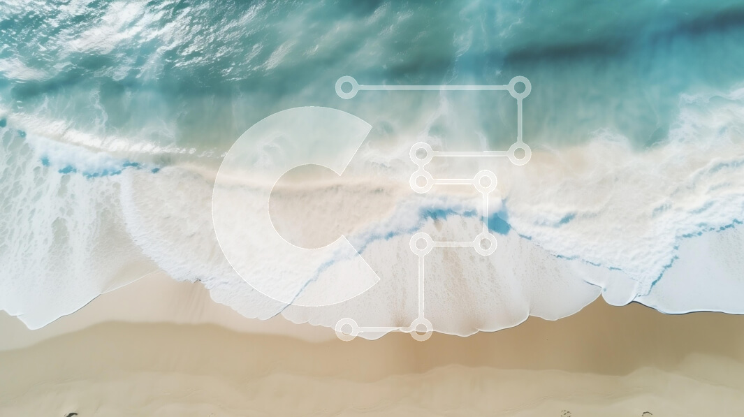 Intra Συλλεκτικό Ξύλινο Παζλ Plywood  4mm - Εναέρια άποψη των κυμάτων στην αμμώδη παραλία Σε Ξύλινο Κουτί - Διαστάσεις Puzzle: 10x10 cm – 25 κομμάτια