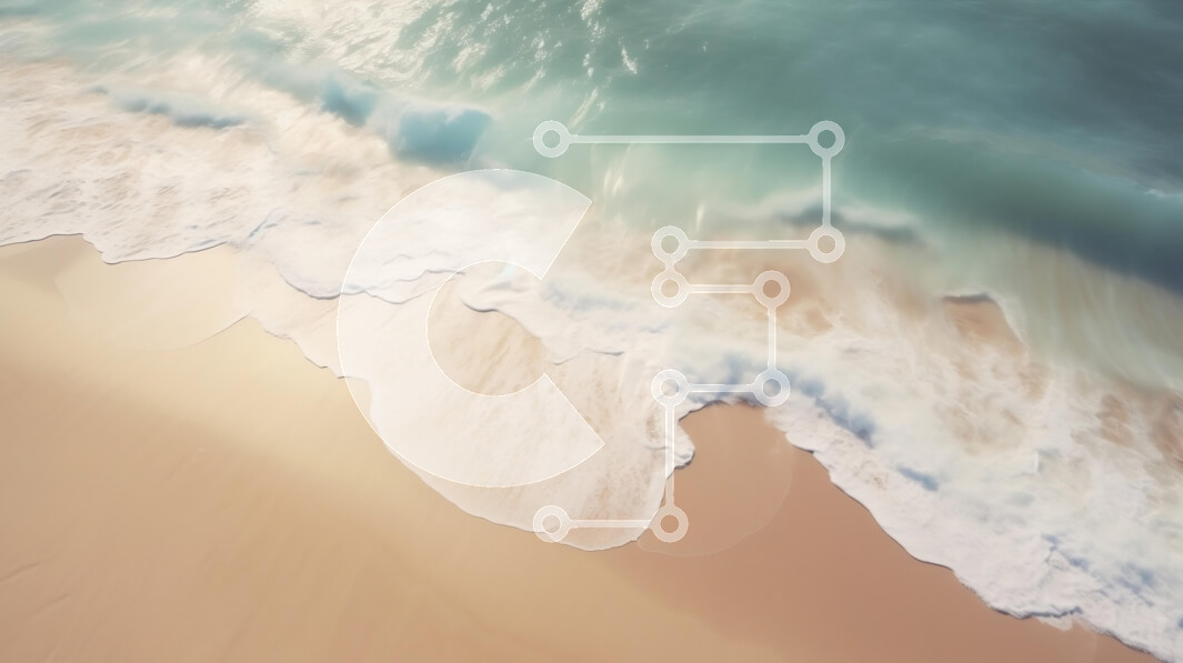 Intra Συλλεκτικό Ξύλινο Παζλ Plywood  4mm - Εναέρια άποψη μιας παραλίας με κύματα και άμμο Σε Ξύλινο Κουτί - Διαστάσεις: 10x10 cm – 25 κομμάτια