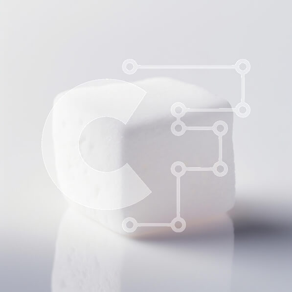 Intra Συλλεκτικό Ξύλινο Παζλ Plywood  4mm - Κύβος λευκής ζάχαρης σε ανακλαστική επιφάνεια Σε Ξύλινο Κουτί - Διαστάσεις: 10x10 cm – 25 κομμάτια