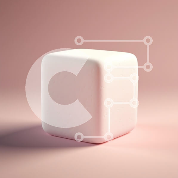 Intra Συλλεκτικό Ξύλινο Παζλ Plywood  4mm - Μινιμαλιστικός Ροζ Κύβος Σε Ξύλινο Κουτί - Διαστάσεις: 10x10 cm – 25 κομμάτια