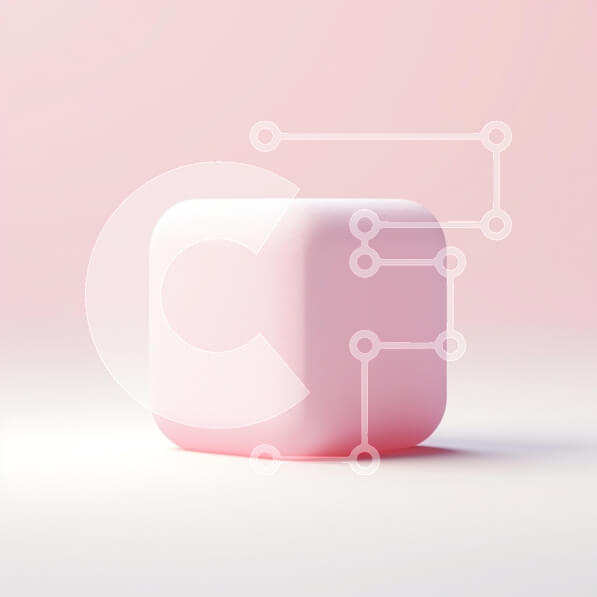 Intra Συλλεκτικό Ξύλινο Παζλ Plywood  4mm - Μινιμαλιστικός Ροζ Κύβος Σε Ξύλινο Κουτί - Διαστάσεις Puzzle: 10x10 cm – 25 κομμάτια