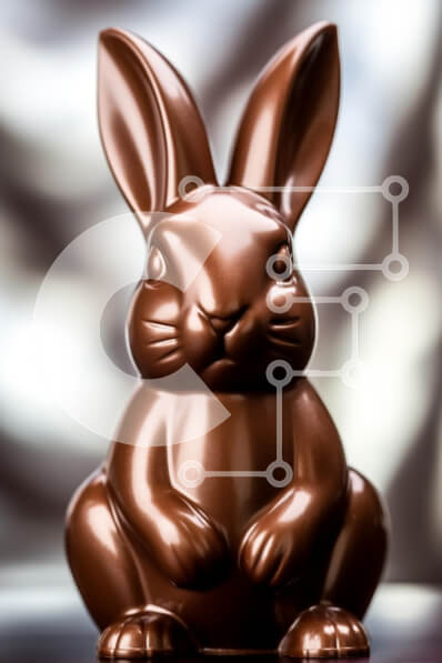 Intra Συλλεκτικό Ξύλινο Παζλ Plywood  4mm - Χάλκινο ειδώλιο κουνελιού Σε Ξύλινο Κουτί - Διαστάσεις: 10x10 cm – 25 κομμάτια