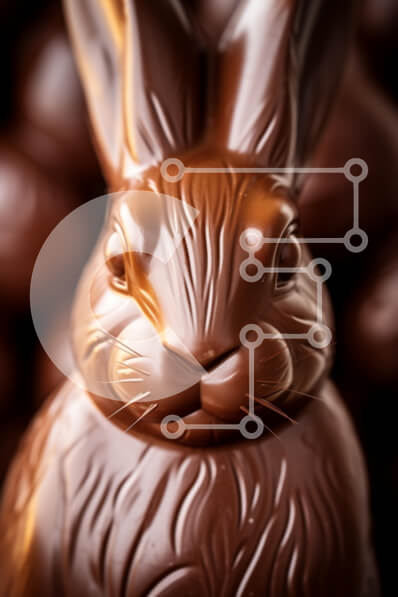 Σετ των 2 Intra Συλλεκτικό Ξύλινο Παζλ Plywood  4mm - Σοκολατένιο Λαγουδάκι Σε Ξύλινο Κουτί - Διαστάσεις: 10x10 cm – 25 κομμάτια