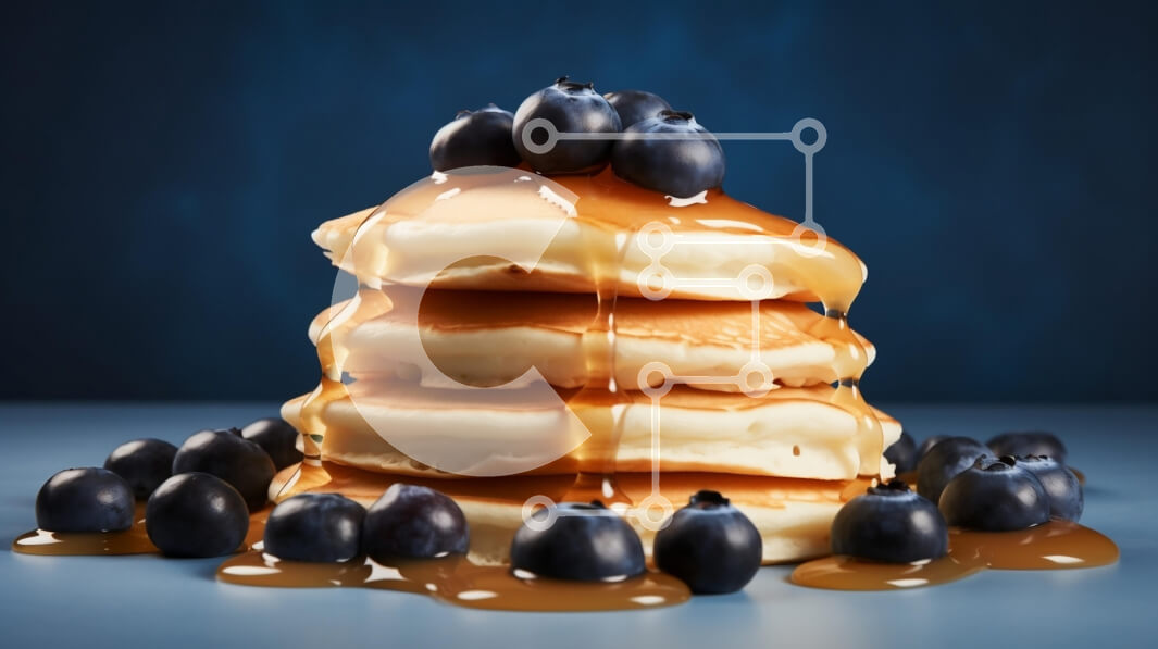 Σετ των 2 Intra Συλλεκτικό Ξύλινο Παζλ Plywood  4mm - Στοίβα από τηγανίτες με σιρόπι βατόμουρα και καραμέλα Σε Ξύλινο Κουτί - Διαστάσεις: 10x10 cm – 25 κομμάτια