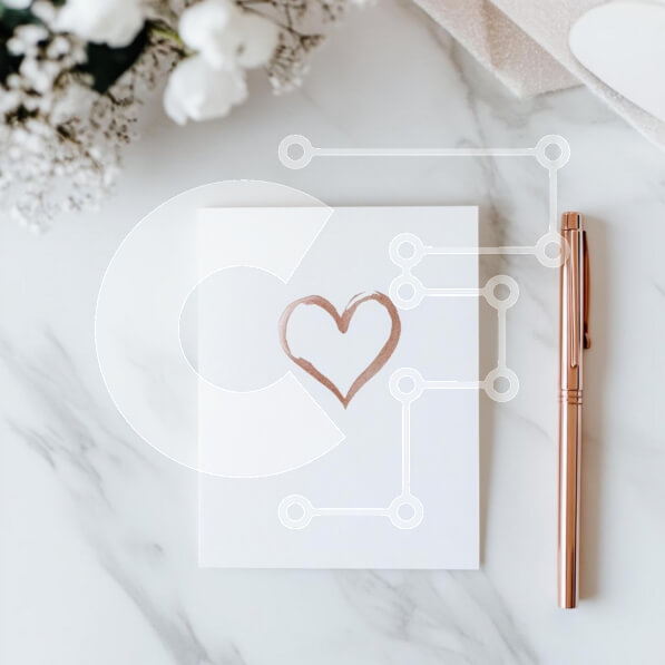 Intra Συλλεκτικό Ξύλινο Παζλ Plywood  4mm - Κομψή ευχετήρια κάρτα με εικονογράφηση καρδιά Σε Ξύλινο Κουτί - Διαστάσεις Puzzle: 10x10 cm – 25 κομμάτια