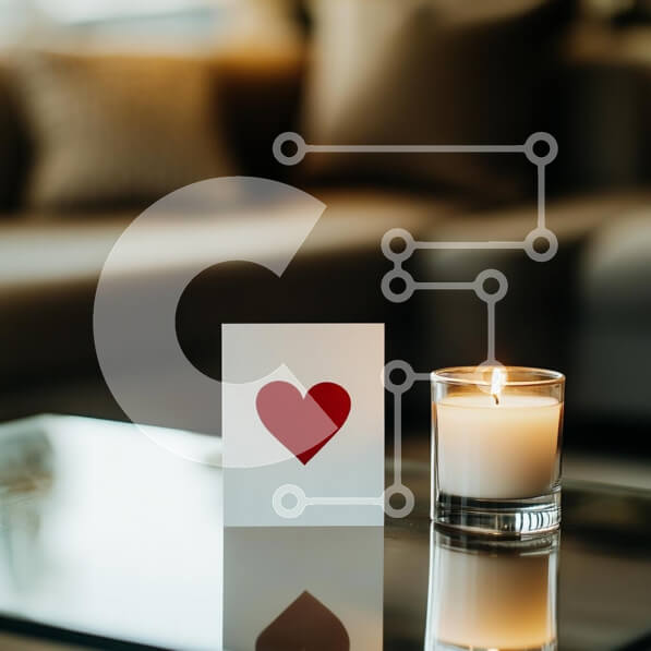 Intra Συλλεκτικό Ξύλινο Παζλ Plywood  4mm - Άνετη ρύθμιση με κάρτα καρδιάς και κερί Σε Ξύλινο Κουτί - Διαστάσεις Puzzle: 10x10 cm – 25 κομμάτια