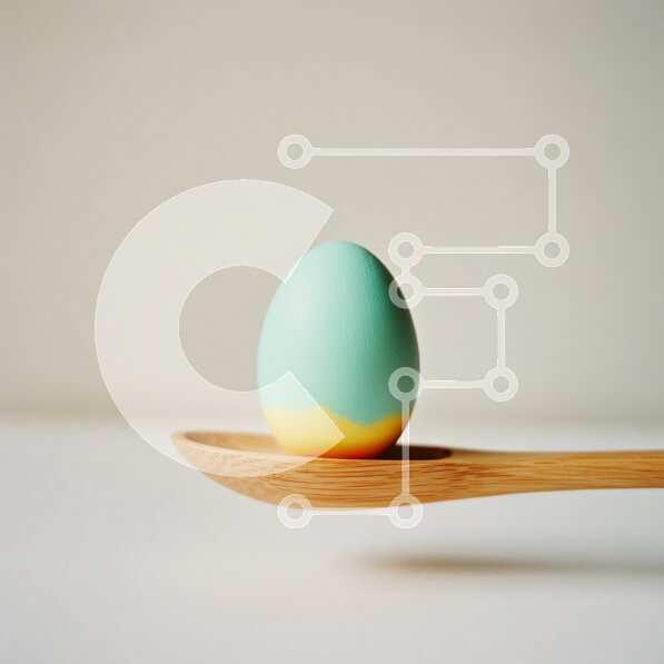 Intra Συλλεκτικό Ξύλινο Παζλ Plywood  4mm - Διακοσμητικό αυγό σε ξύλινο κουτάλι Σε Ξύλινο Κουτί - Διαστάσεις: 10x10 cm – 25 κομμάτια