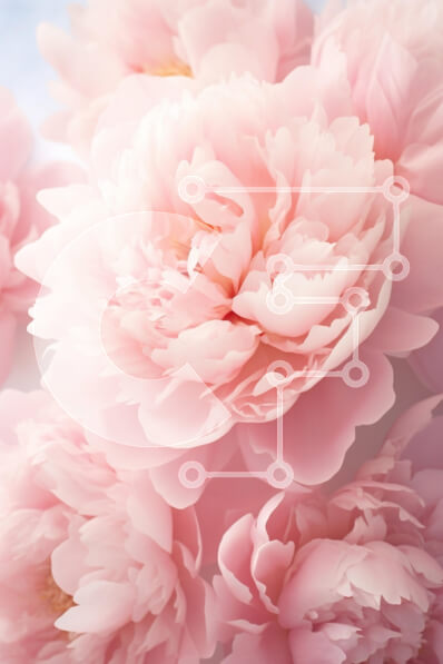 Intra Συλλεκτικό Ξύλινο Παζλ Plywood  4mm - Σύνθεση Soft Pink Peonies Σε Ξύλινο Κουτί - Διαστάσεις Puzzle: 10x10 cm – 25 κομμάτια