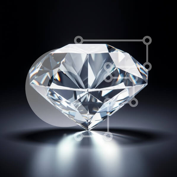 Intra Συλλεκτικό Ξύλινο Παζλ Plywood  4mm - Διαμάντι Brilliant Cut Σε Ξύλινο Κουτί - Διαστάσεις: 10x10 cm – 25 κομμάτια