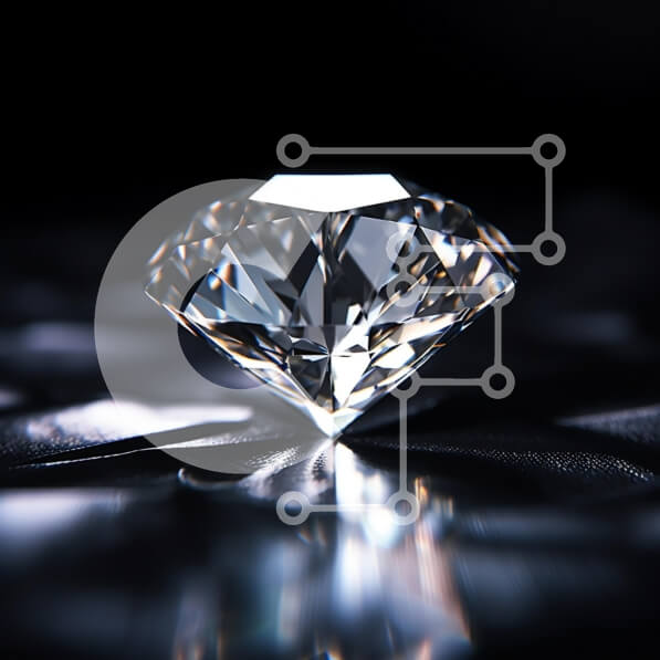 Intra Συλλεκτικό Ξύλινο Παζλ Plywood  4mm - Εκπληκτικό διαμάντι σε ανακλαστική επιφάνεια Σε Ξύλινο Κουτί - Διαστάσεις: 10x10 cm – 25 κομμάτια